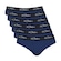 Kit Cuecas Slip Zorba Max Com 6 Unidades - Adulto AZUL ESCURO