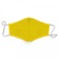 Kit de Máscaras de Proteção Muvin em TNT Lavável - 10 unidades AMARELO