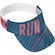 Viseira Aba Curva Hupi Run Lines - Adulto AZUL