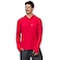 Camiseta Manga Longa com Capuz Extreme UV  Ice Proteção Solar Capuz e Encaixe de Dedo - Masculina VERMELHO