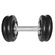 Dumbbell Ibj Plastificado - 16Kg PRETO