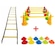 Kit Funcional YangFit com Escada de Agilidade + Cones -10 Unidades + Barreira - 5 Unidades + Chapéu Chinês - 10 Unidades SORTIDA