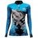 Camiseta Manga Longa King Brasil de Pesca Sublimada KFF620 - Feminina AZUL