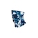 Bandana Tubular de Pescoço Prochalk - Adulto AZUL/BRANCO