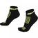 Meia Curta para Corrida Hupi Running Pro - 36 ao 42 - Adulto PRETO/VERDE