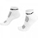 Meia Curta para Corrida Hupi Running Pro - 36 ao 42 - Adulto BRANCO/PRETO