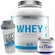 Kit BRN Foods: Fusion - Morango - 2kg + BCAA Fit - Tangerina - 100g + Glutamina - Baunilha - 250g + Coqueteleira MORANGO