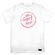 Camiseta WSS Brasil Ink Web Rosa - Masculina BRANCO