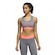 Top Fintess adidas Poliéster Alphaskin - Adulto CINZA/ROSA