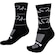 Meias Cano Médio Hupi Heart Beat - 36 ao 42 - Adulto PRETO