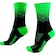 Meia Hupi Splash  - 36 ao 42 - Adulto PRETO/VERDE