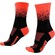 Meia Hupi Cano Médio Splash Neon - 36 ao 42 - Adulto PRETO/LARANJA