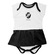 Vestido Body Torcida Baby Vasco da Gama - Infantil BRANCO/PRETO