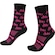Meia Hupi Cano Médio Bike Rosa - LT - Adulto PRETO/ROSA