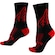Meia Hupi Asas  - 34 a 38 - Adulto PRETO/VERMELHO