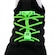 Cadarço Elástico Hupi Laces Neon Risca VERDE