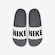 Chinelo Slide Nike Offcourt - Masculino CINZA ESCURO/BRANCO