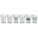 Kit de Copos Americanos do Palmeiras AllMix com 6 unidades - 190ml BRANCO