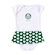 Vestido Body Torcida Baby Palmeiras 033 BXS Infantil BRANCO/VERDE