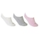 Kit 3 Pares Meia Lupo Sport 0327 - 33 ao 36 - Feminina BRANCO/CINZA