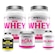 Kit 2x Pink Whey Protein BRN Foods 900g Morango + Pink BCAA 250g  + Colageno + Cafeina BAUNILHA