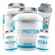Kit 1x Iso Protein BRN Foods - Baunilha -  2kg + 1x Iso Protein - Morang 2kg + Bcaa Fit - Tangerina - 100g + Creatina - 100g + Coqueteleira Morango + Baunilha