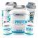 Kit 2x Iso Protein BRN Foods - Morango - 2kg + Bcaa Fit - Tangerina -100g + Creatina - 100g + Coqueteleira Morango