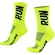 Meia Hupi Run para Corrida 36 ao 42 - Adulto AMARELO CLA/PRETO