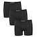 Kit Cueca Boxer Lupo Micromodal sem Costura - 3 unidades - Adulto CINZA