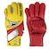 Luva de Goleiro de Campo Three Stars Palma Tigra - Adulto VERMELHO/AMARELO