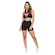 Conjunto Fristyle Fitness com Short e Top Academia - Feminino PRETO
