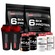 Kit Six Protein Bodybuilders - Chocolate -900g - 2 potes + 2x BCAA - 2 potes + Creatina - 2 potes + Coqueteleira - 2 unidades Nao Se Aplica