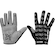 Luvas para Ciclismo Hupi Dedo Longo Love Bike - Adulto PRETO