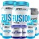 Kit BRN Foods 2x Whey Fusion 900g Morango e Baunilha + 2x BCAA + 2x Creatina + 2x Glutamina +Shaker Morango + Baunilha