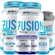 Kit BRN Foods 2x Whey Protein Fusion 900g Morango + 2x BCAA + 2x Creatina + 2x Glutamina + Shaker MORANGO