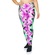 Calça Legging Luasal Estampada Casual Conforto - Feminina VERDE/ROSA