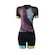 Macaquinho de Ciclismo Be Fast Ondas - Feminino PRETO/ROSA