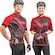 Camisa de Ciclismo Poker Hanya - Unissex VERMELHO/CINZA ESC