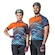 Camisa de Ciclismo Poker Racing - Unissex CINZA ESC/LARANJA
