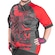 Camisa Poker Ciclismo Hanya Plus Size - Unissex PRETO/VERMELHO