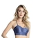Top Fitness Com Bojo Trinys Alça Fina - Feminino MARINHO/VERDE/BRANCO