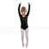 Collant para Ballet Ritmus Manga Longa Juliana - Infantil PRETO