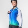 Camisa Ciclista Poker Zíper Total - Feminina BRANCO/AZUL