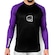 Rash Guard Manga Longa Koral Neo - Masculina PRETO/ROXO