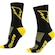 Meias Cano Médio Hupi Raio - 36 ao 42 - Adulto PRETO/AMARELO