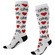 Meias Cano Longo Hupi Love Bike Semi Compressiva - 36 ao 42 - Adulto BRANCO