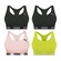 Kit Top Fitness Puma Nadador sem Costura - Feminino - 4 unidades PRETO/VERDE
