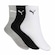 Meia Cano Médio Puma Esportiva - Adulto - 3 Pares CINZA MESCLA