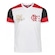 Camisa Braziline Flamengo Zico Retrô - Masculina BRANCO/VERMELHO