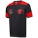 Camisa Braziline Flamengo Zico Retrô - Masculina PRETO/VERMELHO